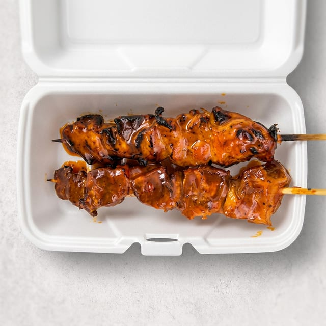 BBQ Pork Skewers.